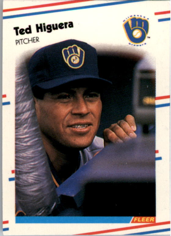 1988 Fleer Mini Baseball Cards 030      Ted Higuera